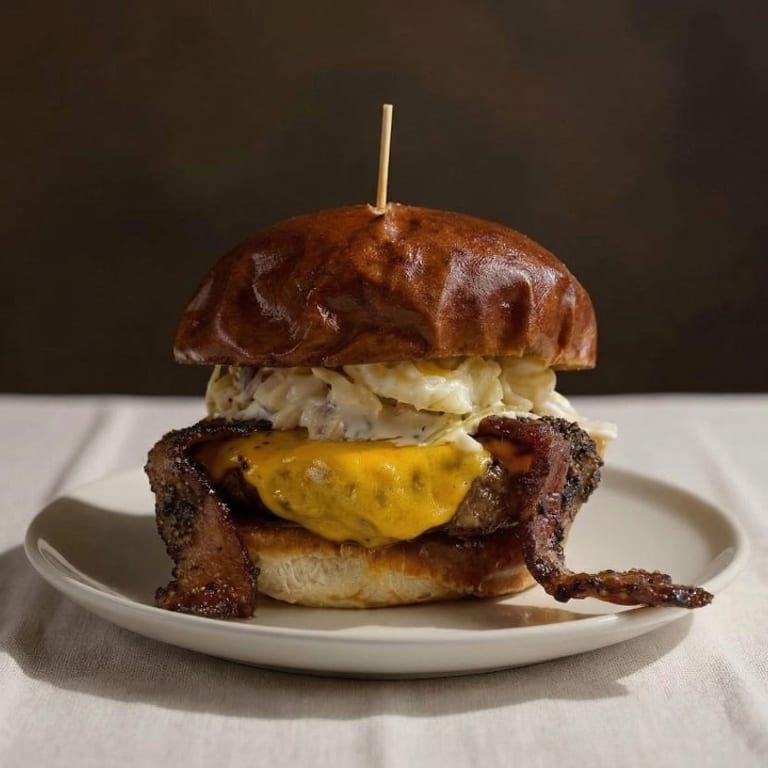 Delicious BBQ Bacon Burger: A Must-Try!